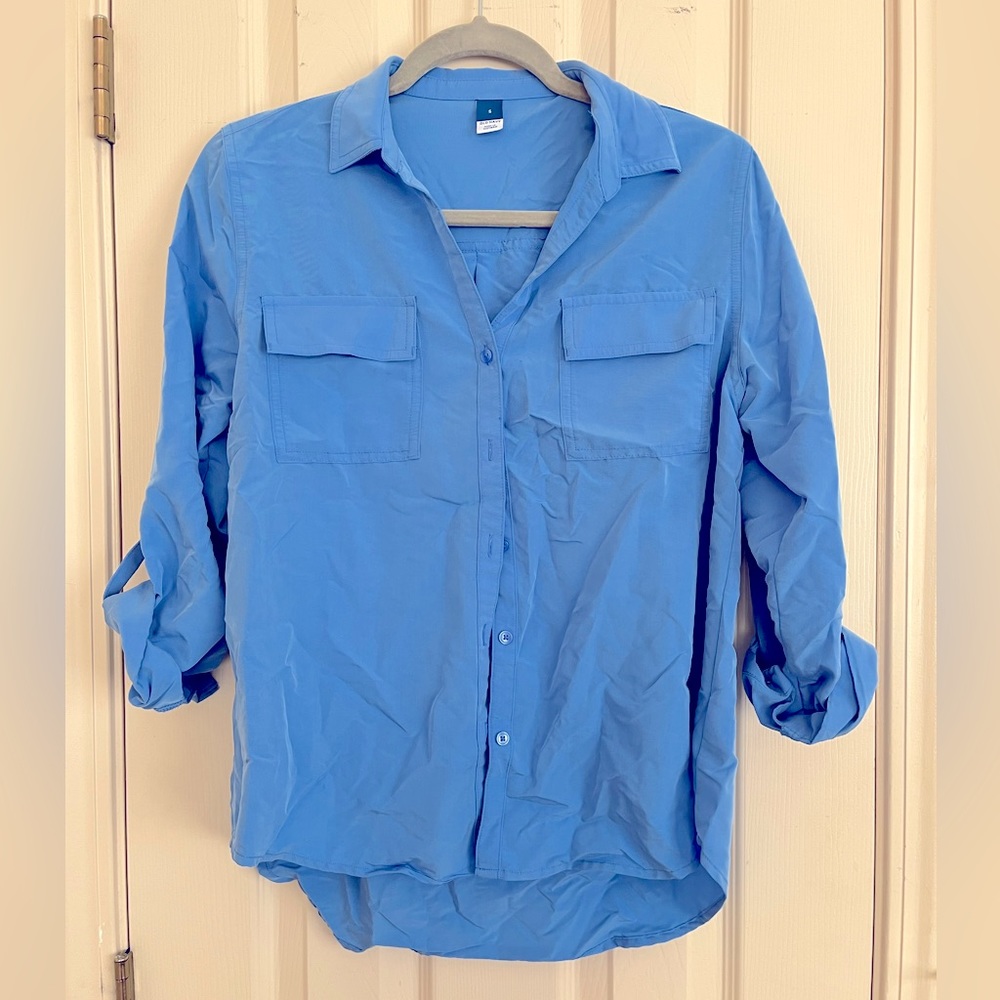 Blue old navy professional button down